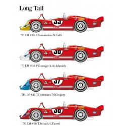 1/43 Alfa Romeo Tipo33/3 [Long Tail] 1970 LM #35 R.Stommelen / N.Galli - 1970 LM #36 P.Courage / A.de.Adamich - 1970 LM #37 T.Hezemans / M.Gregory - 1970 LM #38 T.Zeccoli / C.Facetti