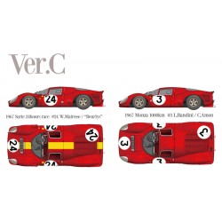 1/12 Ferrari 330P4 Berlinetta Ver.C 1967 Sarte 24hours race #24 W.Mairesse / "Beurlys"- 1967 Monza 1000km #3 L.Bandini / C.Amon