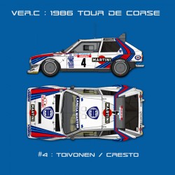 1/12 Lancia Delta S4 Ver.C :1986 WRC Rd.5 Tour de Corse #4 Toivonen/Cresto