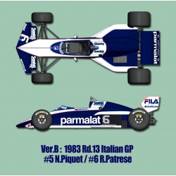 1/12 Brabham BT52B Ver.B 1983 Rd.13 Italian GP  #5 N.Piquet / #6 R.Patrese