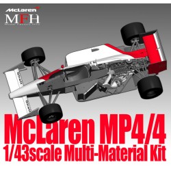 1/43 McLaren MP4/4 Ver.A 1988 San Marino GP/ Mexico GP/ Canada GP / France GP #11 Alain Prost / #12 Ayrton Senna - 1988 Monaco GP (Race) / U.S. Detroit GP #11 Alain Prost / #12 Ayrton Senna