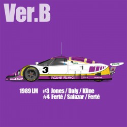 1/12 Jaguar XJR-9 Ver.B 1989 LM #3 Jones/Daly/Kline - #4 FertÃÂ©/Salazar/FertÃÂ©
