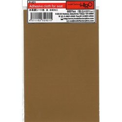 Adhesive leather like cloth for seat ocher brown