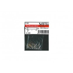 Flat rivets 0.6/0.4 50 pcs