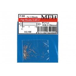 Flat rivets 0.4/0.2 100 pcs