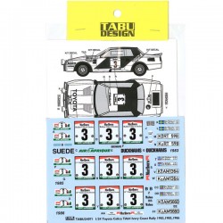 1/24 Toyota Celica TA64 Ivory Coast Rally 1983,1985,1986 Option