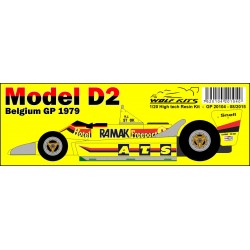 1/20 ATS D2 Belgium GP 1979 H.J. Stuck