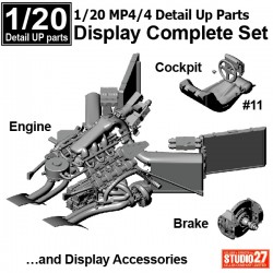 1/20 McLaren MP4/4 #11 Detail Up Parts Display Complete Set